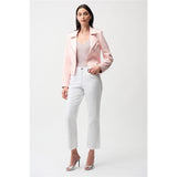 Blouson ajusté en faux suède métallisé avec boucles décoratives
