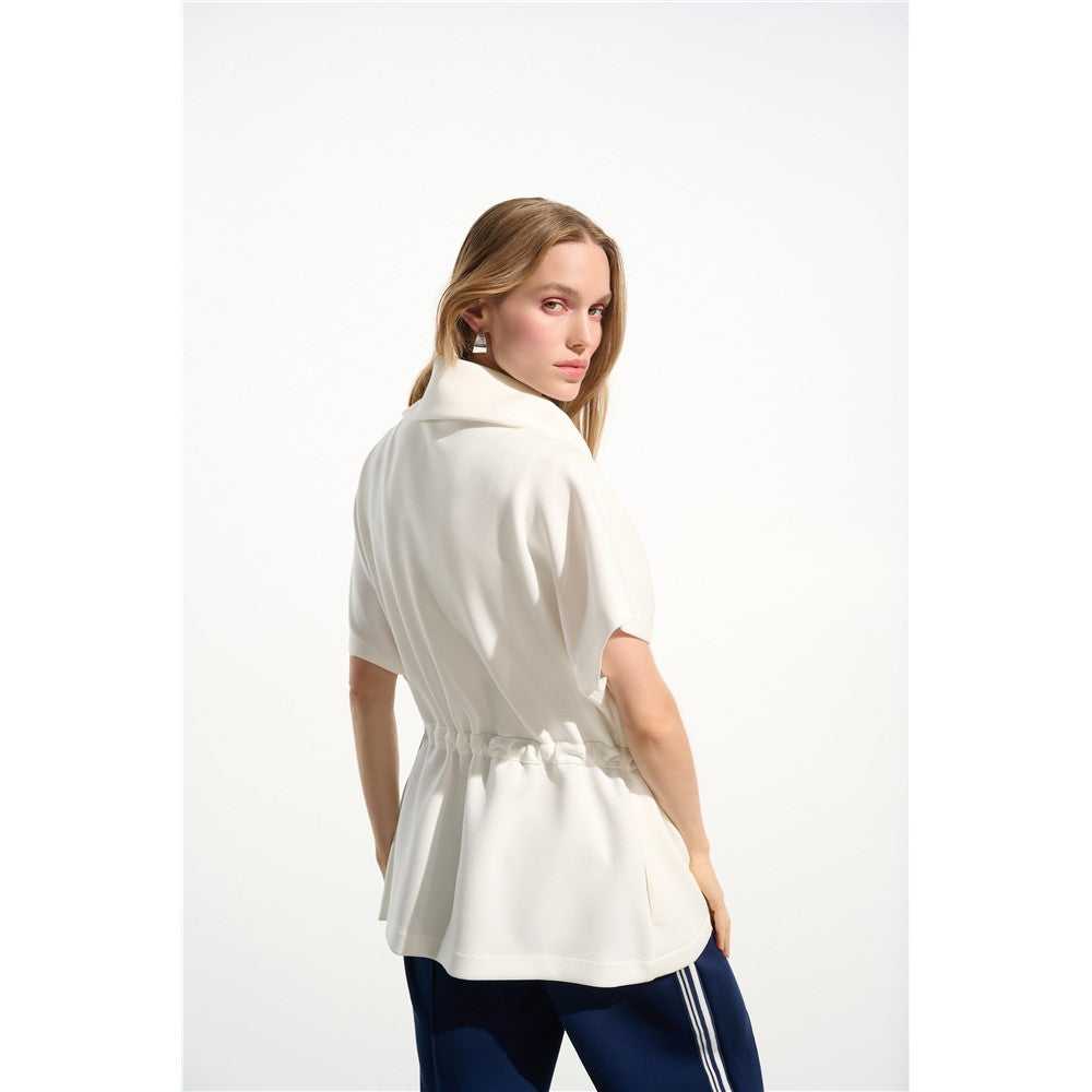 Blouson boxy avec cordon de serrage à la taille