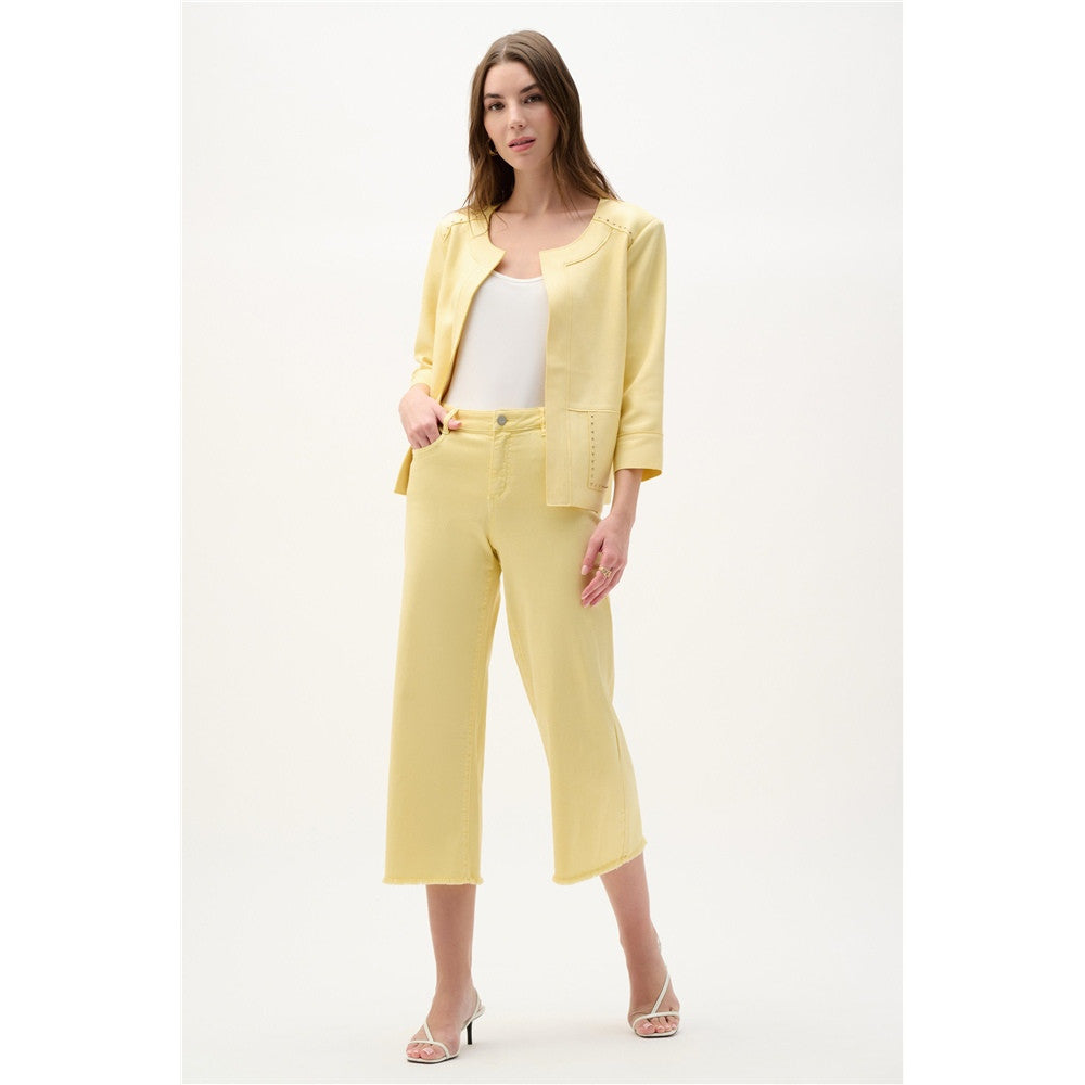 Blouson boxy en scuba faux suède métallisé avec ornements cloutés