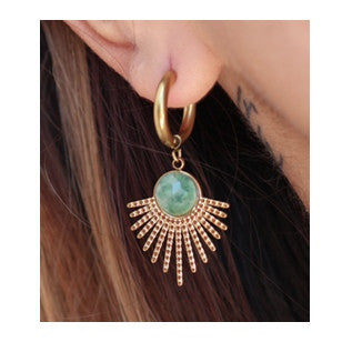 Boucles d'oreilles MYSTIC - Couleur : Turquoise Amazonite