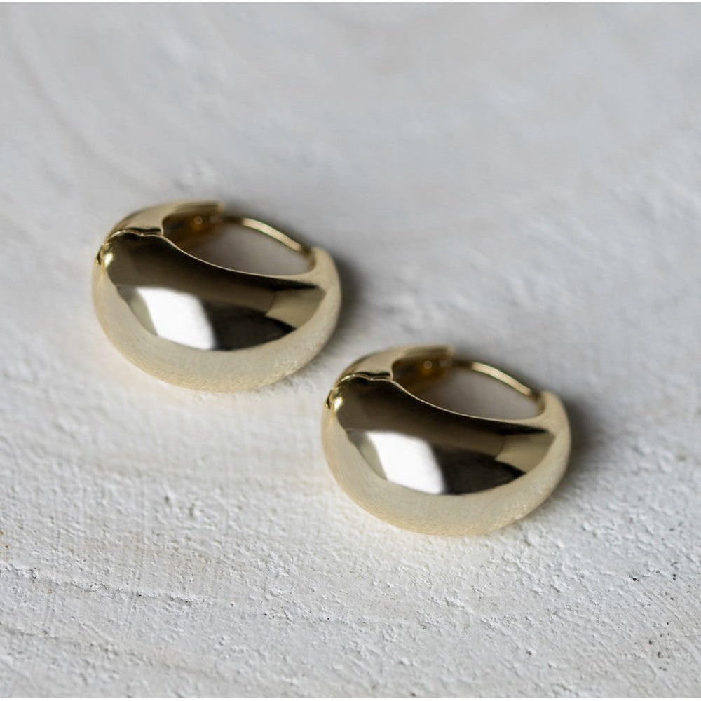 Boucles d'oreilles en cerceaux raffinés - Couleur : Or