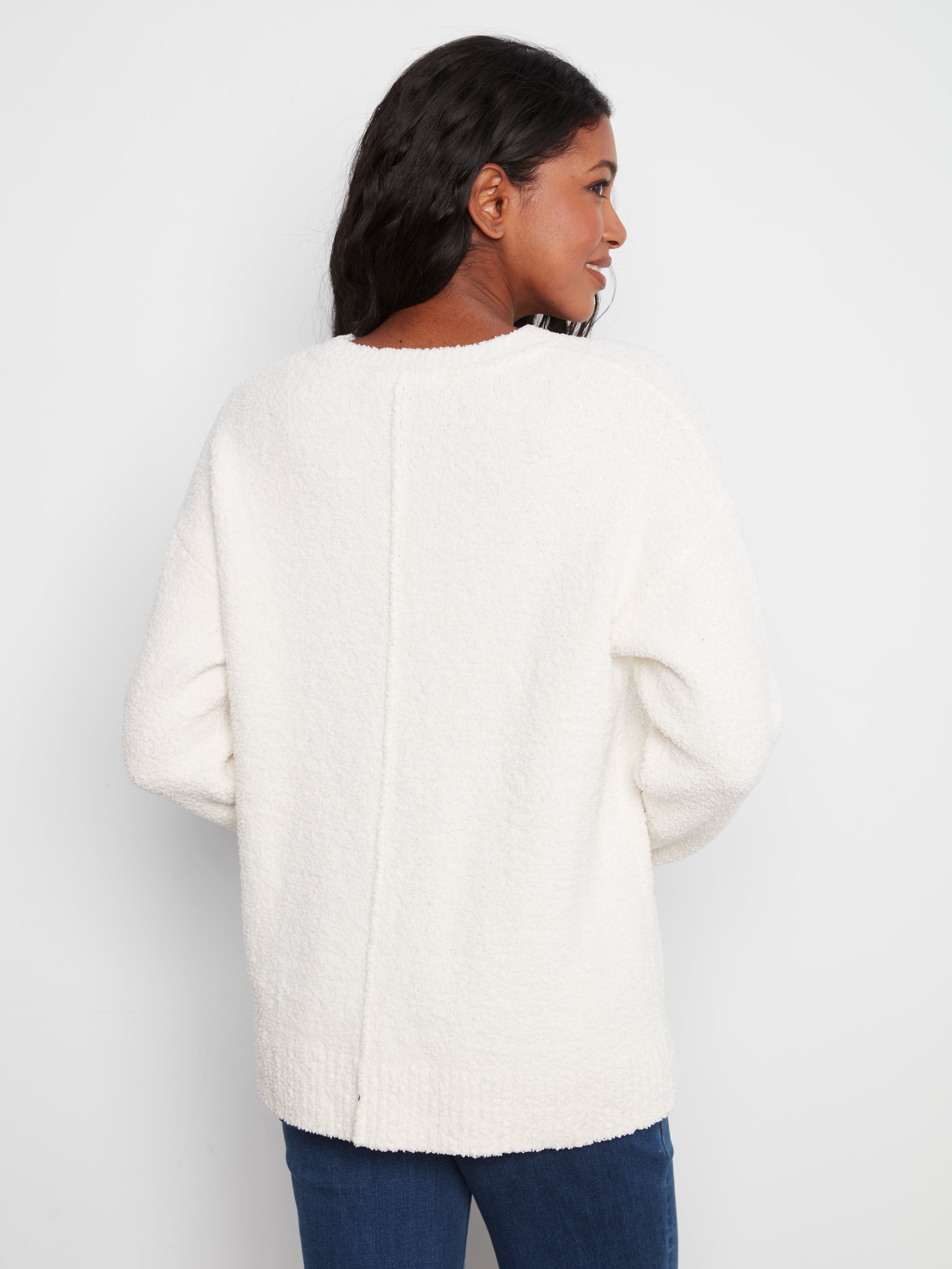 Enni | Chandail long en maille chenille ultra douce