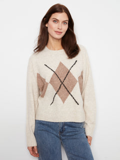 Oona | Chandail en tricot à motif argyle