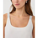 Camisole à bretelles en lurex - Taille : XXLARGE - Couleur : Blanc cassé