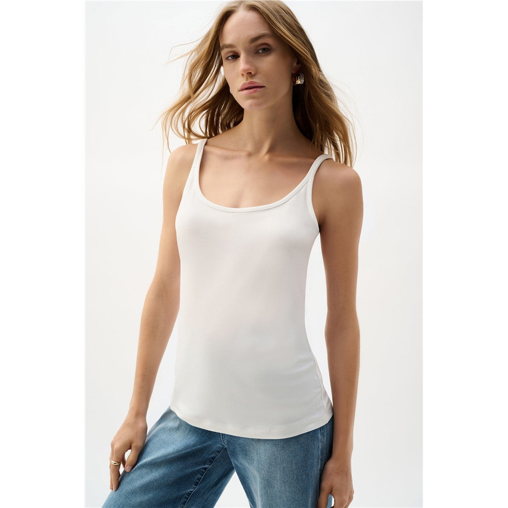 Camisole ajustée en tricot soyeux - Taille : SMALL - Couleur : Vanille