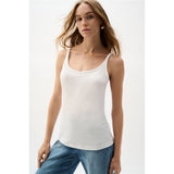 Camisole ajustée en tricot soyeux - Taille : SMALL - Couleur : Vanille