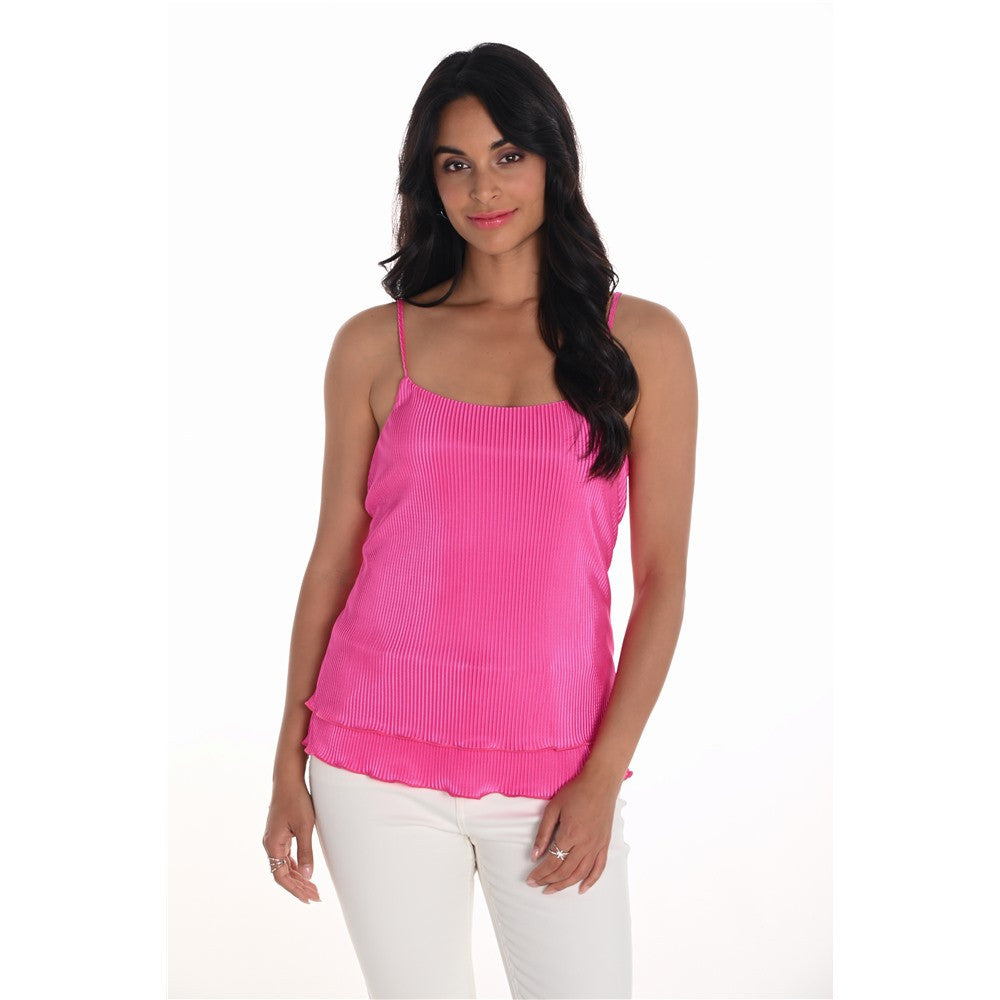 Camisole bretelles fines - Taille : 8 - Couleur : Fuschia