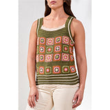 Camisole crochet bohème