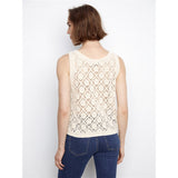 Camisole crochetée boutonnée