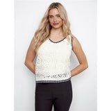 Camisole en crochet ajouré - Taille : XSMALL - Couleur : Naturel
