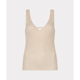 Camisole en maille lumineuse à détail bijou