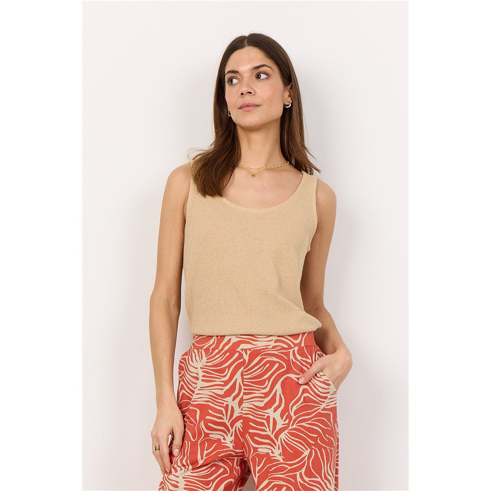 Camisole en maille texturée - Taille : XLARGE - Couleur : Sable