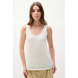 Camisole en tricot ornée - Taille : SMALL - Couleur : Vanille