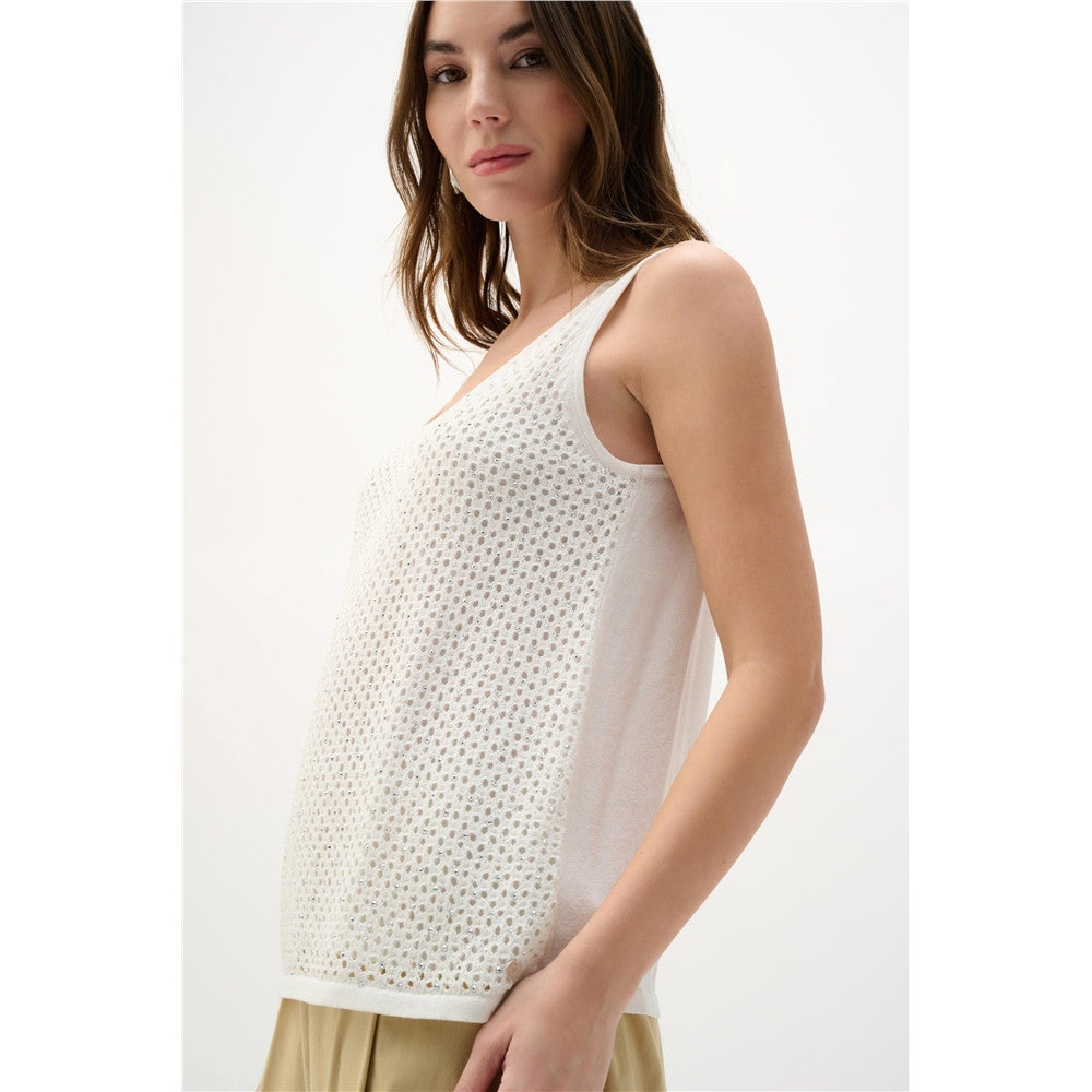 Camisole en tricot ornée