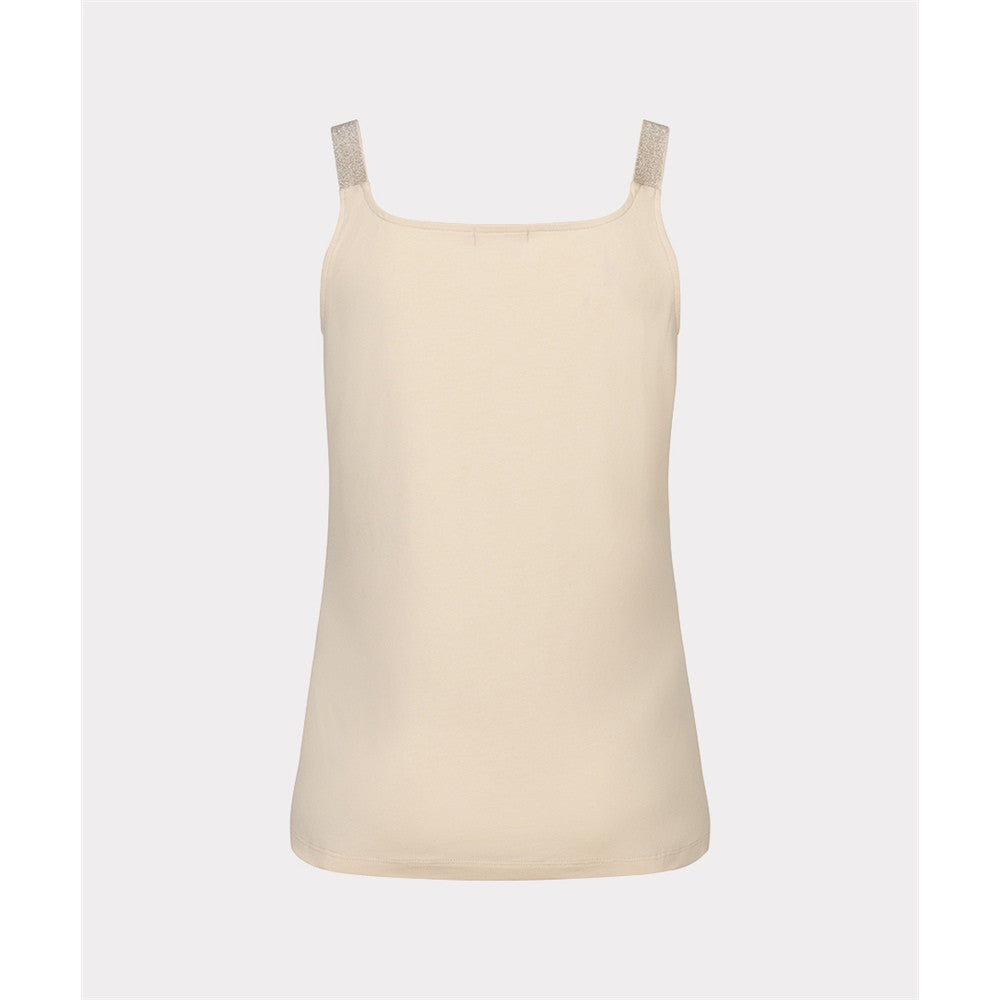 Camisole encolure carrée et bretelles larges scintillantes