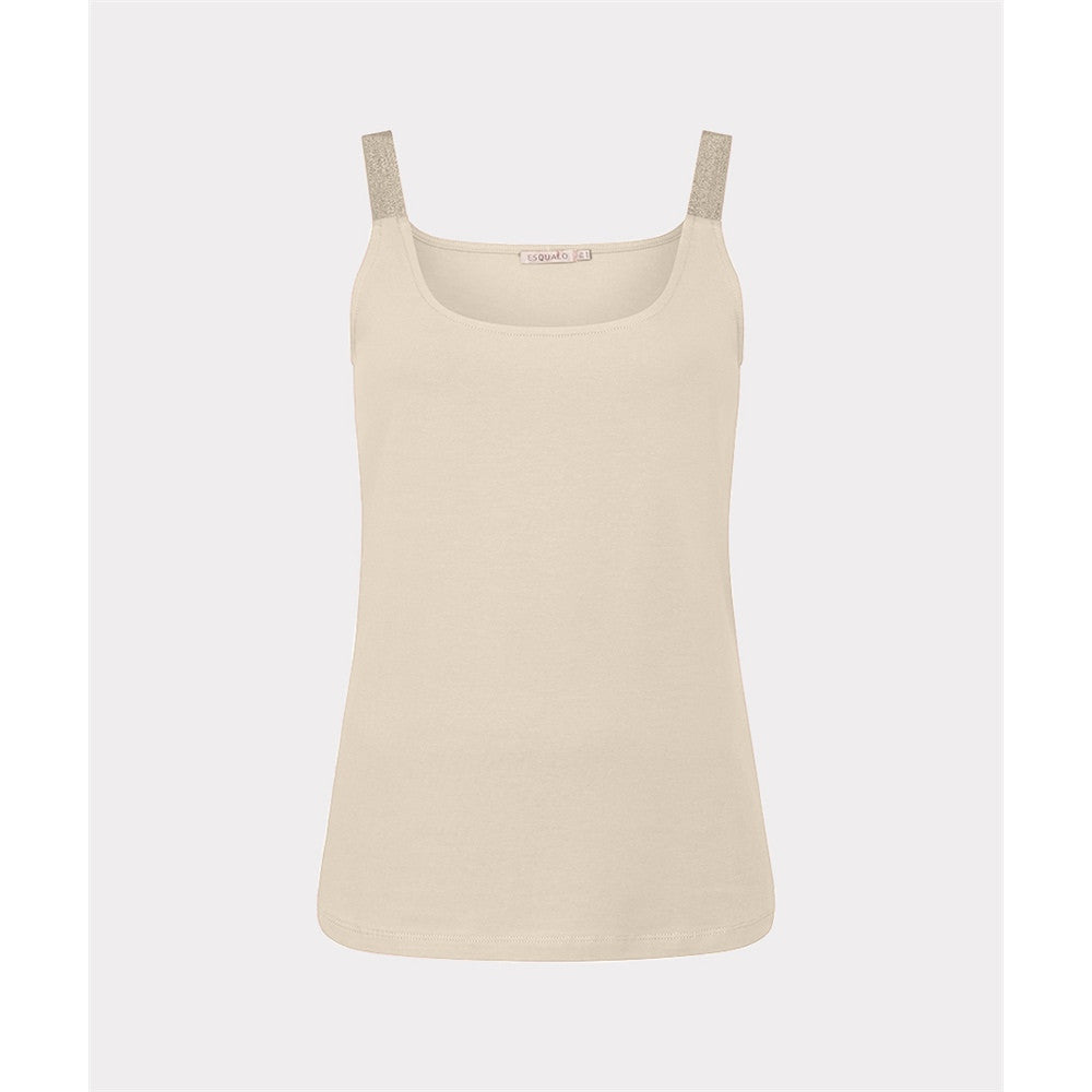 Camisole encolure carrée et bretelles larges scintillantes