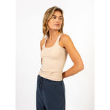 Camisole sans couture à effet lissant - Taille : 38 - Couleur : Naturel