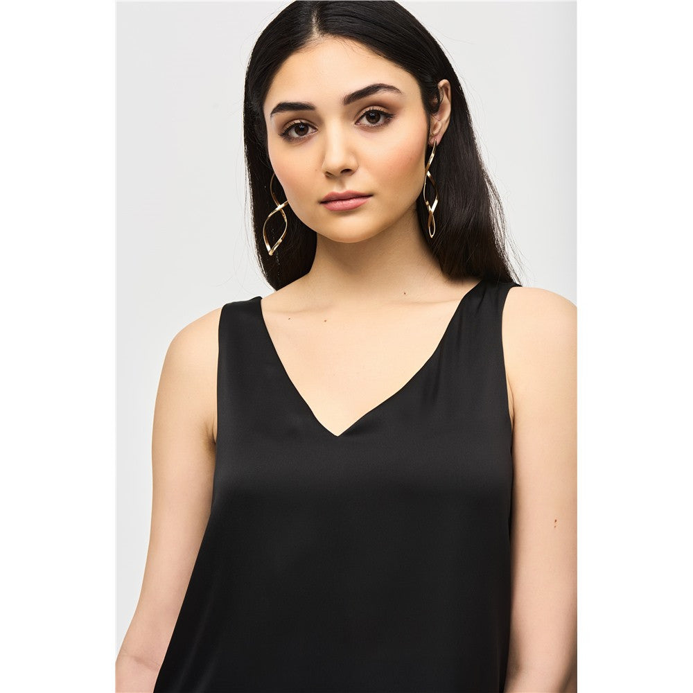 Camisole satinée à bretelles larges