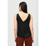 Camisole satinée à bretelles larges