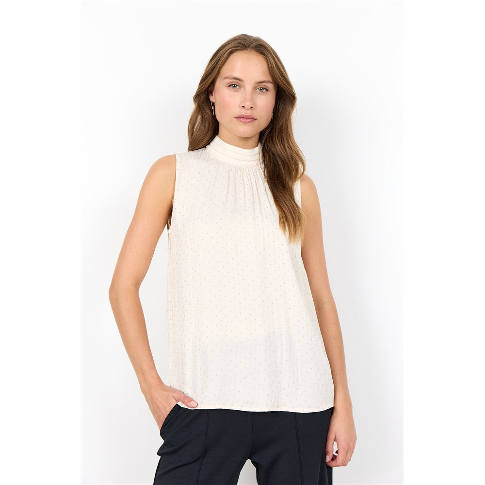 Camisole tissu soyeux - Taille : XSMALL - Couleur : Crème