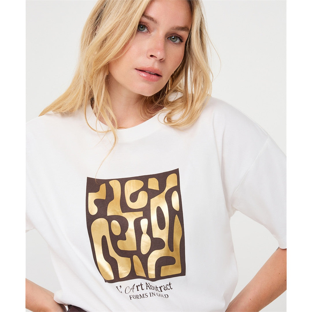 Canyon | T-shirt imprimé graphique - Taille : SMALL - Couleur : Blanc cassé