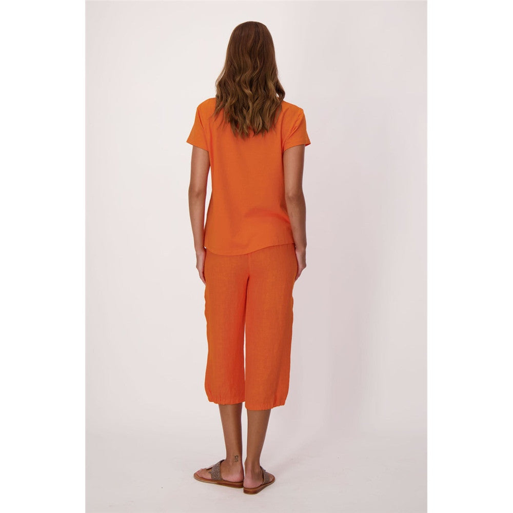 Capri à taille élastique et poches