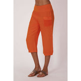 Capri à taille élastique et poches