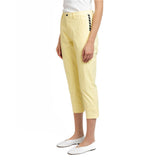 Capri avec poches - Taille : XSMALL - Couleur : Jaune