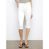 Capri en denim - Taille : 10 - Couleur : Blanc