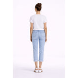 Capri en denim à revers
