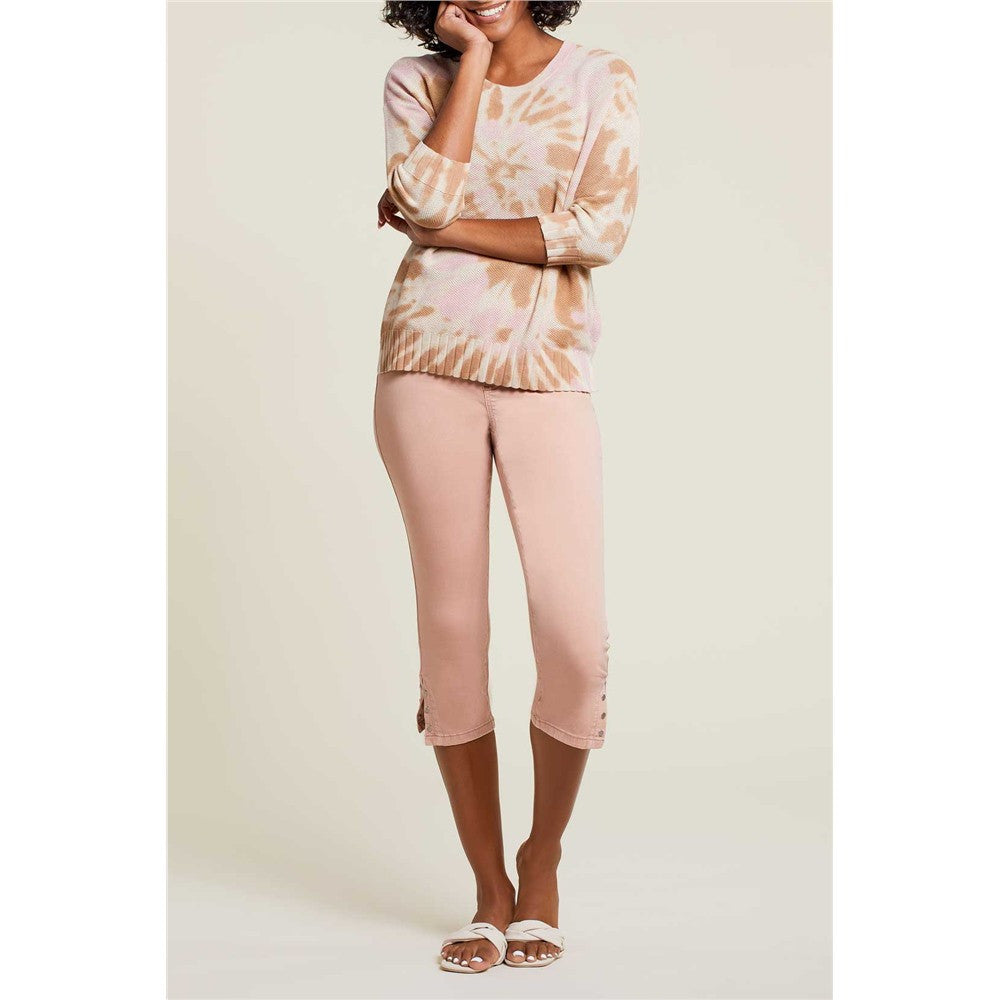 Capri pull on 5 poches - Taille : 16 - Couleur : Blush