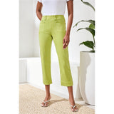 Capri taille à enfiler 5 poches - Taille : 2 - Couleur : Vert Lime