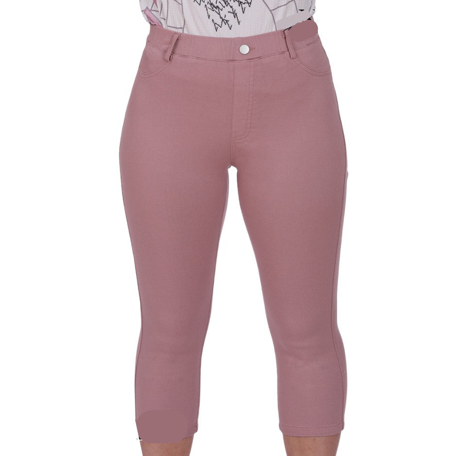 Capri taille élastique - Taille : SMALL - Couleur : Lavande