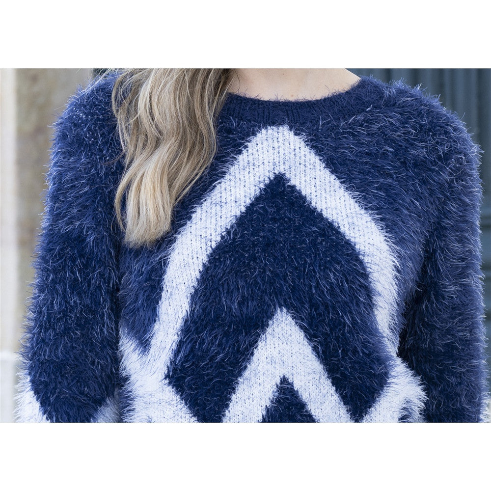 Cardigan à motif graphique et boutons
