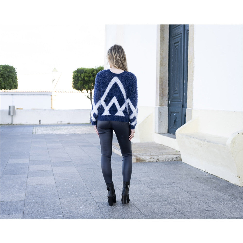 Cardigan à motif graphique et boutons