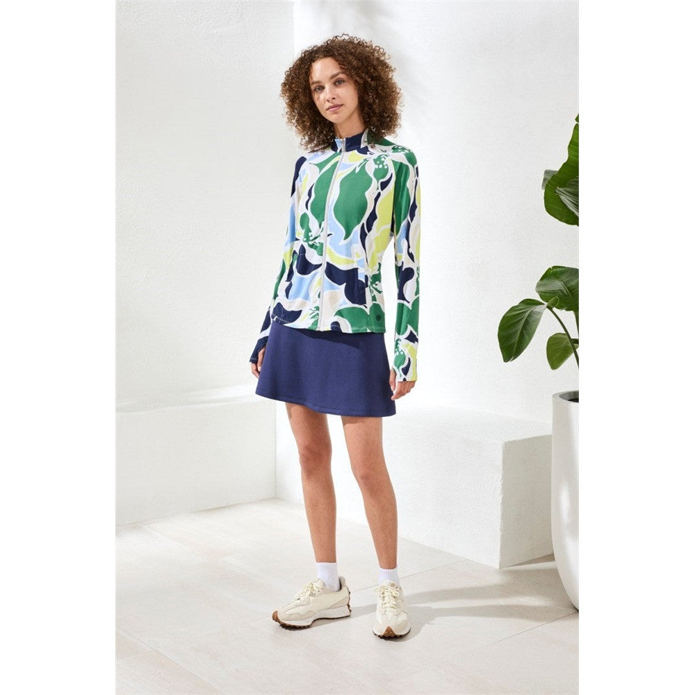 Cardigan avec fermoir et imprimé floral