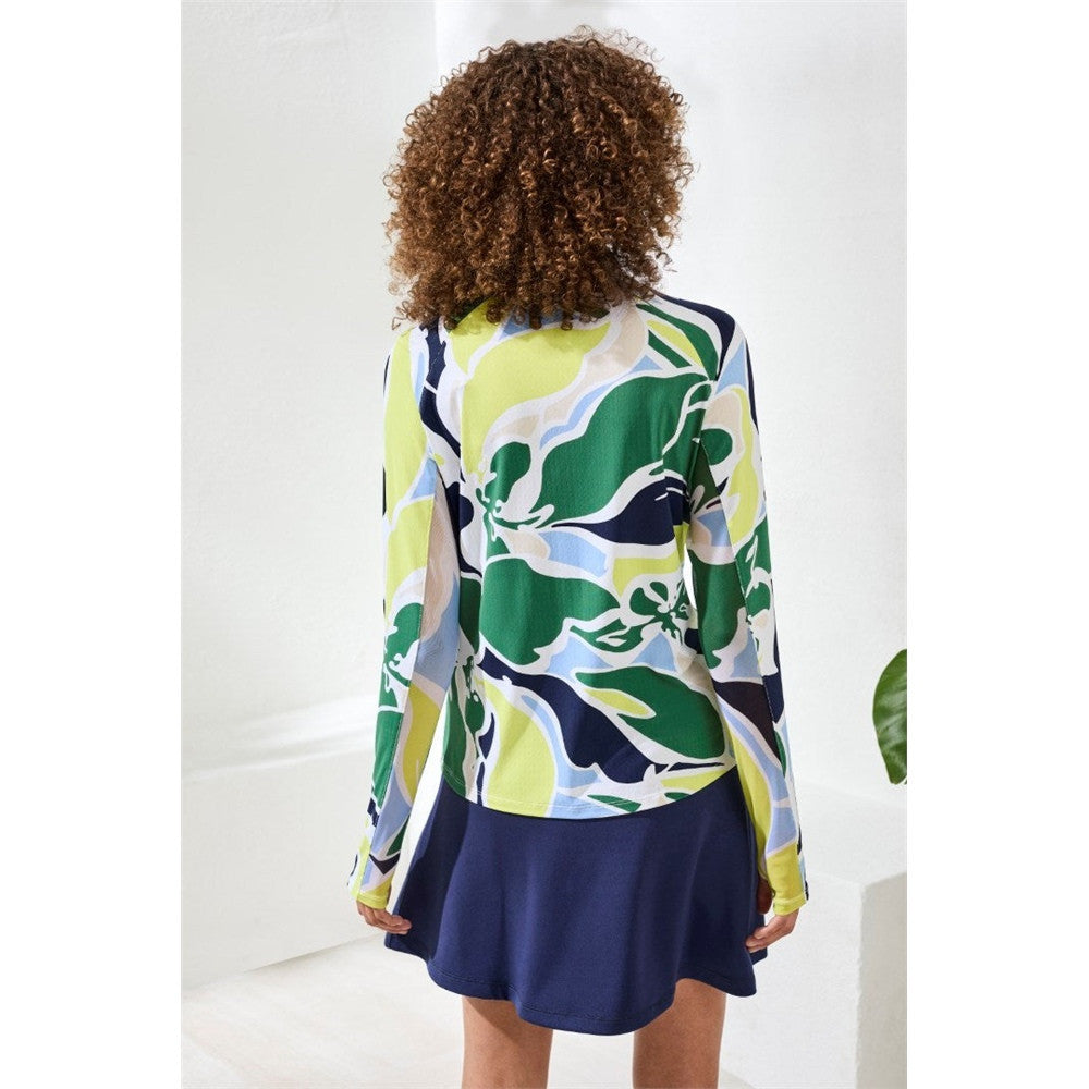 Cardigan avec fermoir et imprimé floral