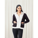 Cardigan avec poches - Taille : XSMALL - Couleur : Noir/Blanc