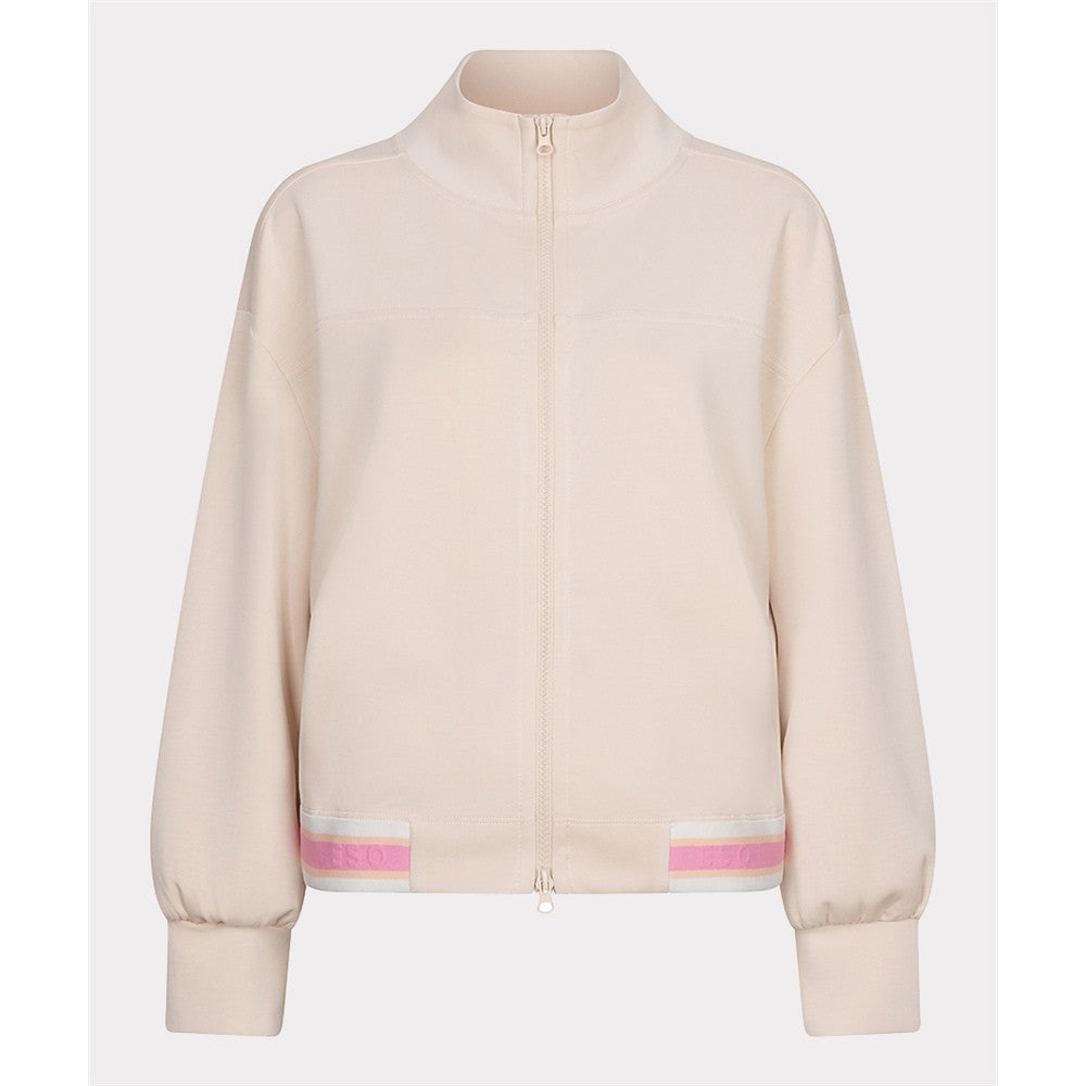 Cardigan col montant et fermoir