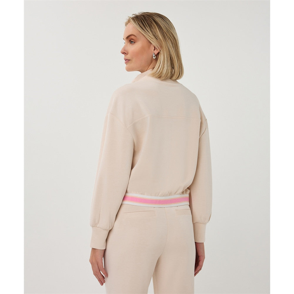 Cardigan col montant et fermoir