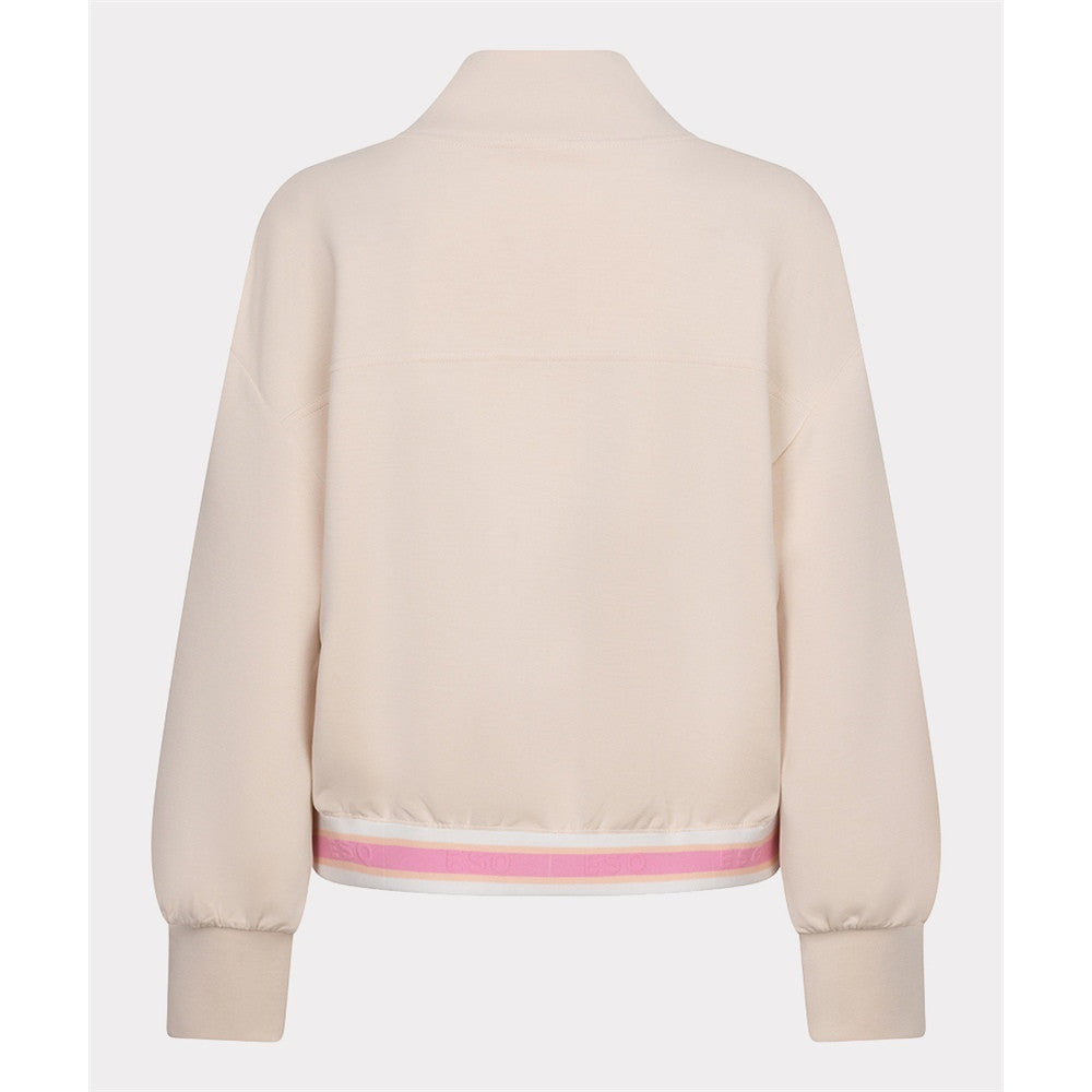 Cardigan col montant et fermoir