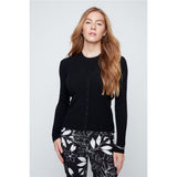 Cardigan côtelé boutonné