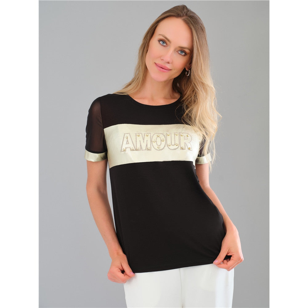 Chandail " Amour " - Taille : MEDIUM - Couleur : Noir