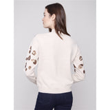 Chandail à motif léopard pailleté