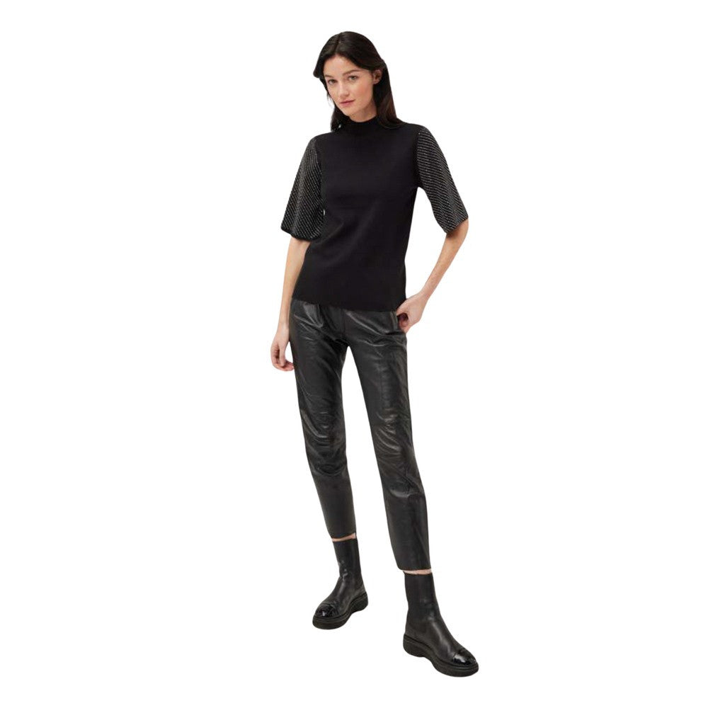 Chandail avec brillants aux manches - Taille : MEDIUM - Couleur : Noir