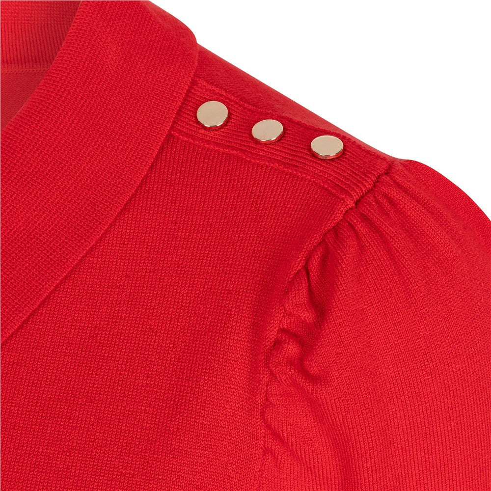 Chandail avec collet & boutons