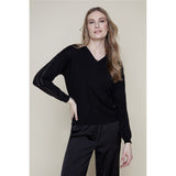 Chandail col V - Taille : SMALL - Couleur : Noir