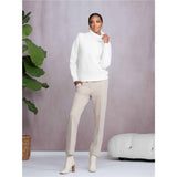 Chandail col cheminée en tricot - Taille : XLARGE - Couleur : Blanc cassé