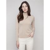 Chandail col montant - Taille : MEDIUM - Couleur : Beige