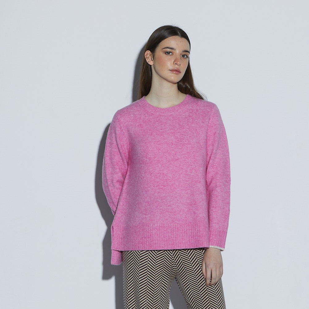 Chandail col rond - Taille : XLARGE - Couleur : Rose